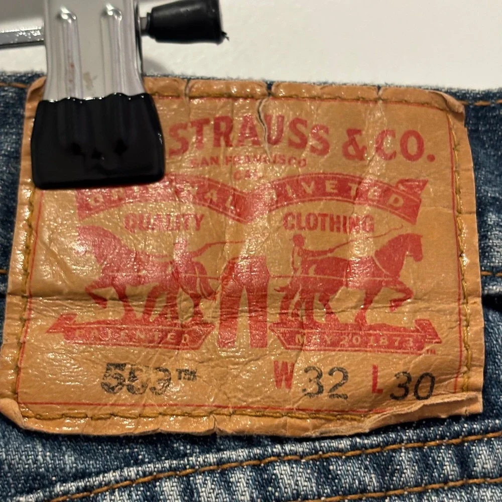 Levis 559 Relaxed Straight Leg Jeans Mens 32x30 Medium Wash Blue Denim 3932